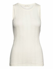 Alberte Cotton Top Drop Needle Gots Gai+lisva White