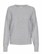 Crdela Knit Pullover Cream Grey