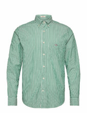 Reg Classic Poplin Stripe Shirt Gant Green