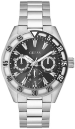 Guess Herreur Gw0904g1 Letterman Sort/stål Ø44 Mm