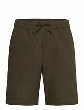 Aklt James Cot/linen Ela Shorts Anerkjendt Khaki