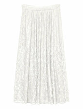 Vmnelda Hw Long Lace Skirt Jrs Exp Vero Moda White