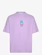Loose Fit Front Chest Artwork T-shirt Scotch & Soda Purple