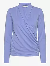 Alanoiw Wrap Blouse Inwear Blue