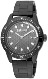 Just Cavalli Herreur Jc1g179m0085 Classic Sort/stål Ø42 Mm