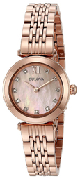 Bulova Dameur 97p116 Dress Rosa Guldfarvet/rosaguldtonet Stål Ø24.5