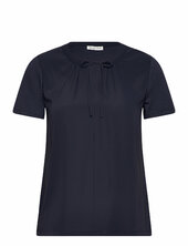 T-shirt Fabric Mix Tom Tailor Navy