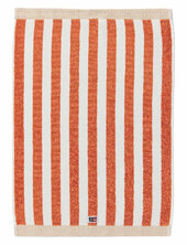 Block Striped Towel Peach Melon/white/moonbeam Lexington Home Orange