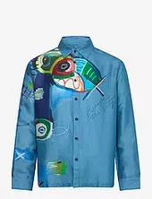 Tencel Placement Printed Relaxed-fit Shirt Scotch & Soda Blue