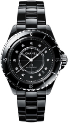 Chanel Dameur H5702 J12 Sort/keramik Ø38 Mm