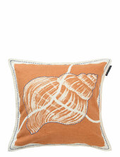 Summer Print/embroidered Linen/cotton Pillow Cover Lexington Home Orange