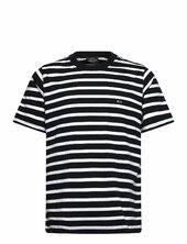 Cotton Jersey Stripe Frode Tee Mads Nørgaard Black