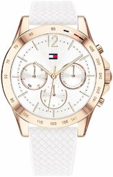 Tommy Hilfiger Dameur 1782199 Hvid/gummi Ø38 Mm