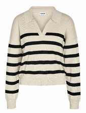 Nmfifi L/s Polo Neck Knit Fwd Noos Noisy May Cream