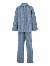 Striped Flannel Pyjamas Set Becksöndergaard Blue