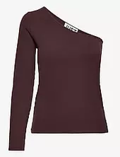 Noble Os Blouse Just Female Burgundy