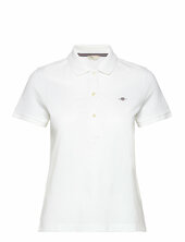 Reg Shield Logo Ss Pique Gant White