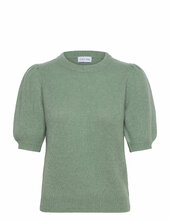 Puff Sleeve T-shirt Davida Cashmere Green