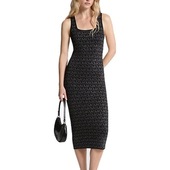 Lange Kjoler Michael Michael Kors  Metallic Mk Sq Nk Drs