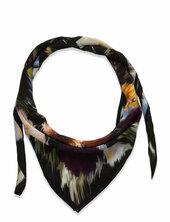 Rodebjer Flower Border Scarf Rodebjer Black