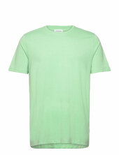 Mouliné O-neck Tee S/smouliné O-neck Tee S/s Lindbergh Green