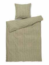 Bæk&bølge Bed Linen 140x220 Cm Green/soft Pink Dk Juna Green