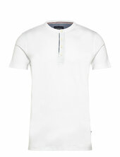 Ribbed Granddad Tee S/s Lindbergh White