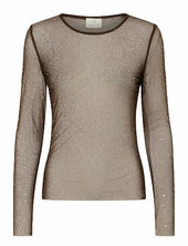 Kastinna T-shirt Kaffe Brown