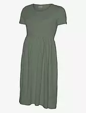 Mlmia Ss Jrs Abk Skater Dress Noos Mamalicious Green