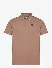 Toke Basic Badge Polo - Gots/vegan Knowledge Cotton Apparel Brown