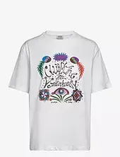 Chest Artwork Loose Fit T-shirt Scotch & Soda White