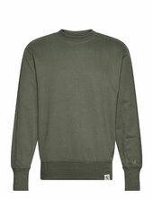 Woven Tab Crew Neck Calvin Klein Jeans Green