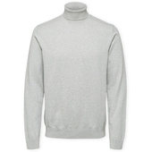 Pullovere Selected  Noos Berg Roll Neck Knit - Light Grey Melange