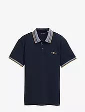 Polo With Print Tom Tailor Navy