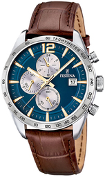 Festina Herreur F16760-7 Timeless Blå/læder Ø43.5 Mm