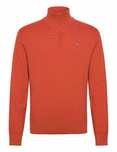 Textured Cotton Half Zip Gant Orange