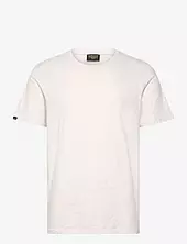 Crew Neck Slub Ss T-shirt Superdry Beige