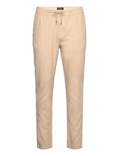 Seasonal Core - Warren Cotton-linen Twill Jogger Scotch & Soda Beige