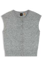 Ærmeløs Cardigan Med Regular Fit