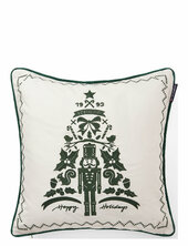 Nutcracker Organic Cotton Pillow Cover Lexington Home White