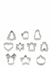 Kageudstikker Ass. Forme 10 Stk. Blomsterbergs Silver