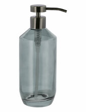 Soap Dispenser Vintage Black Glass Södahl Blue
