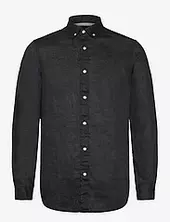 Core - Linen Shirt Ls Button-down Scotch & Soda Black