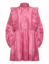 Short Dress With Ruffles Stella Nova Pink