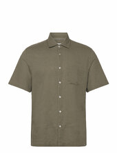 Regular-fit Linen Shirt With Pocket Mango Khaki