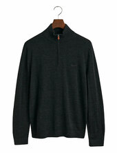 Extrafine Merino Wool Half Zip Gant Black