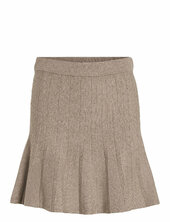 Visachin New Hw Skater Knit Skirt/su/1 Vila Brown