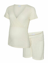 Mlpansy Lia Ss Jrs Pyjamas Set 2f Mamalicious Cream