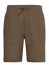 Aklt James Cot/linen Ela Shorts Anerkjendt Brown