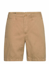 8.5-inch Classic Fit Linen-cotton Short Polo Ralph Lauren Beige